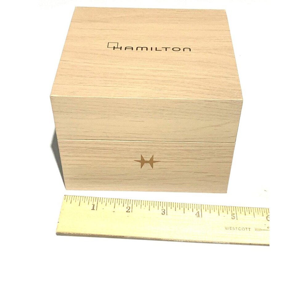 Hamilton Watch Presentation Brown Gray Cardboard … - image 7